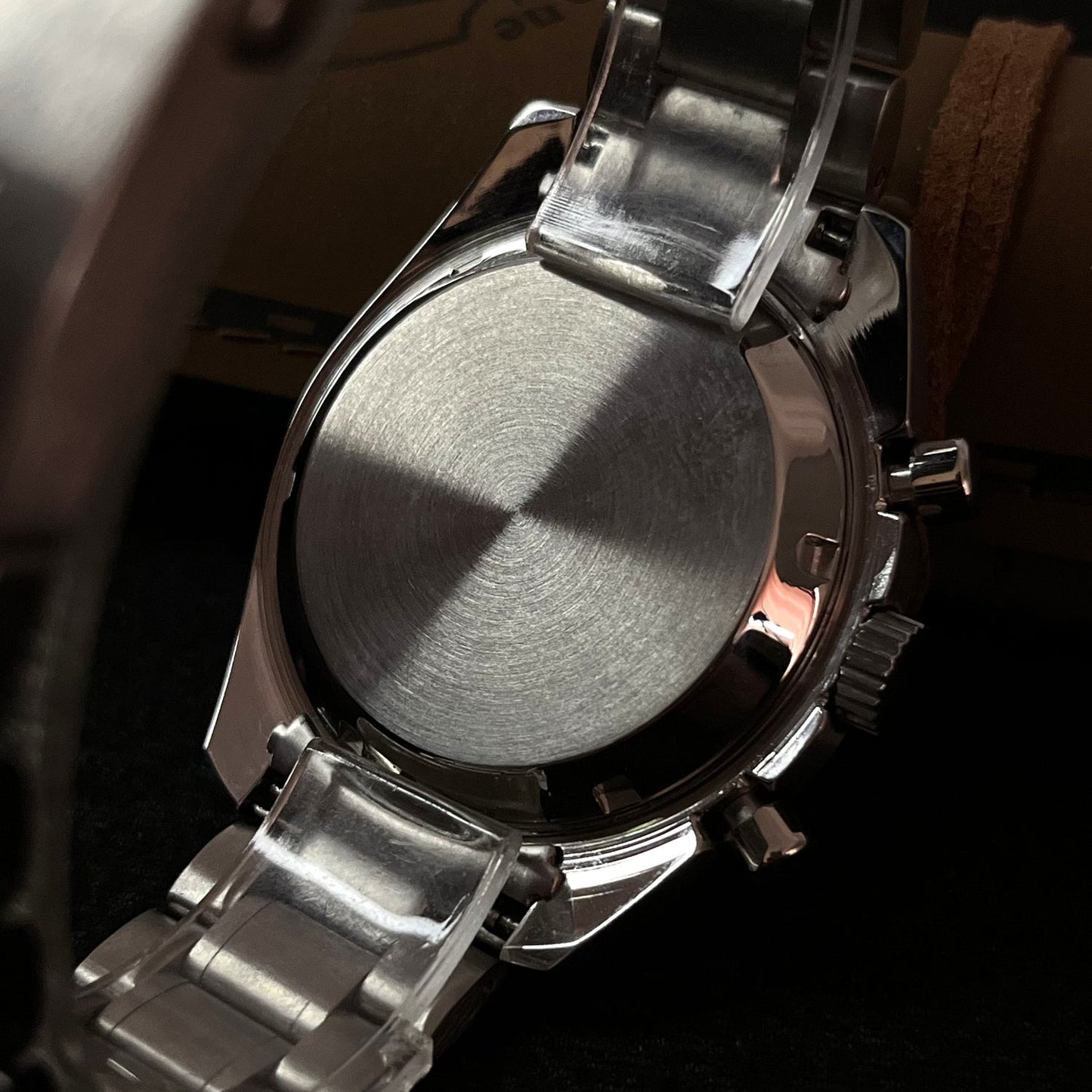 Custom Silver and Orange Speed Chrono SeikoMod
