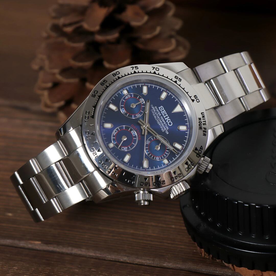 SeikoMod Daytona Blue