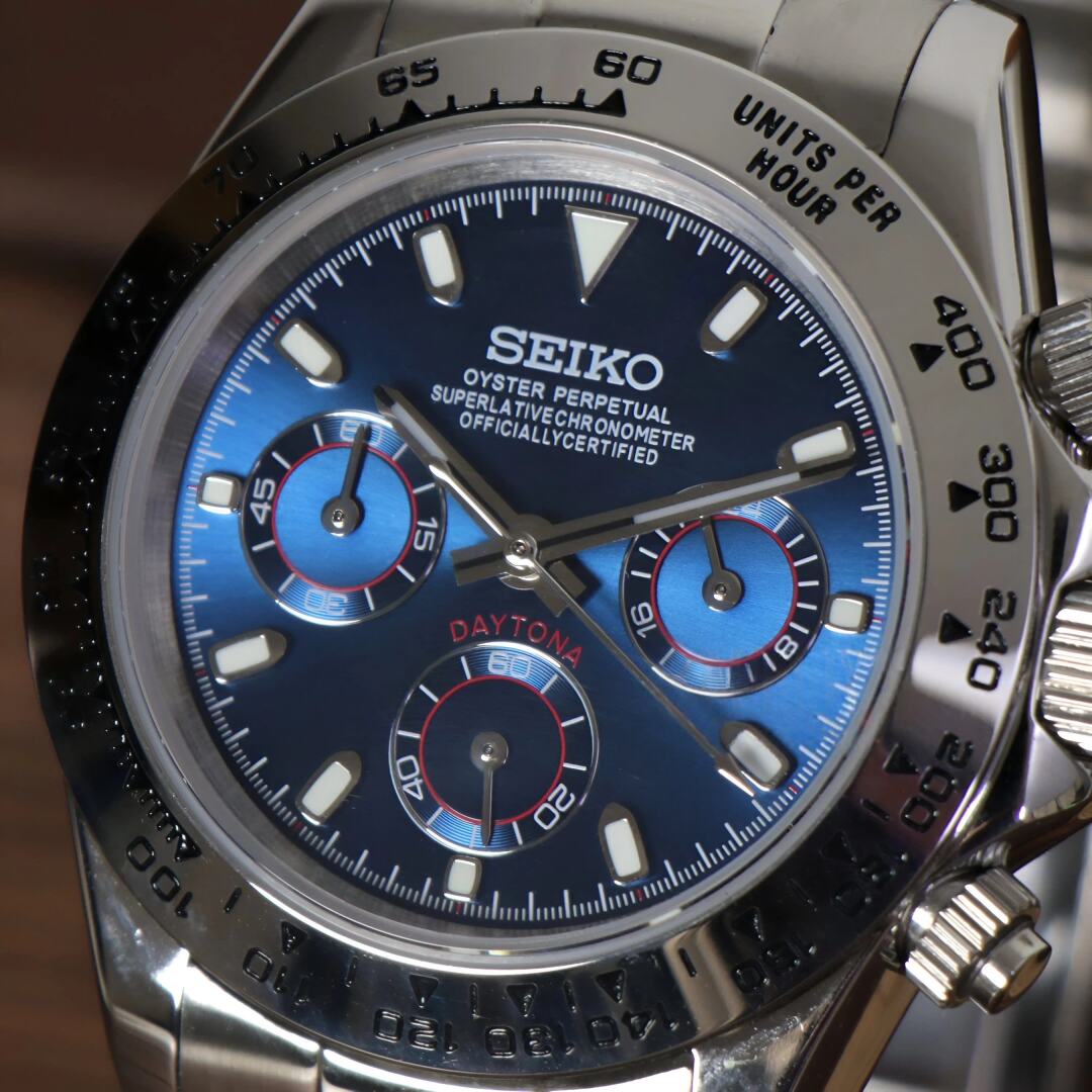 SeikoMod Daytona Blue