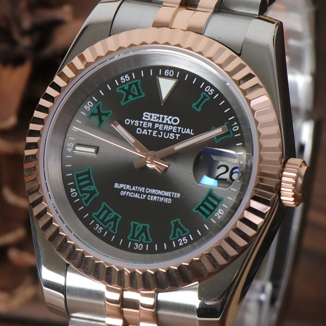 SeikoMod Datejust Wimbledon Two-Tone