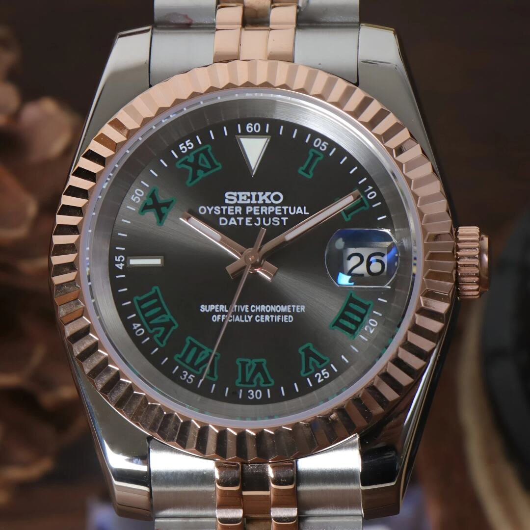 SeikoMod Datejust Wimbledon Two-Tone