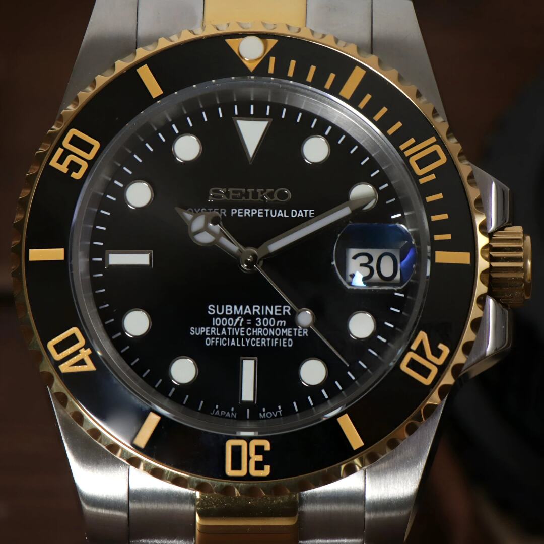 SeikoMod Submariner Two Tone