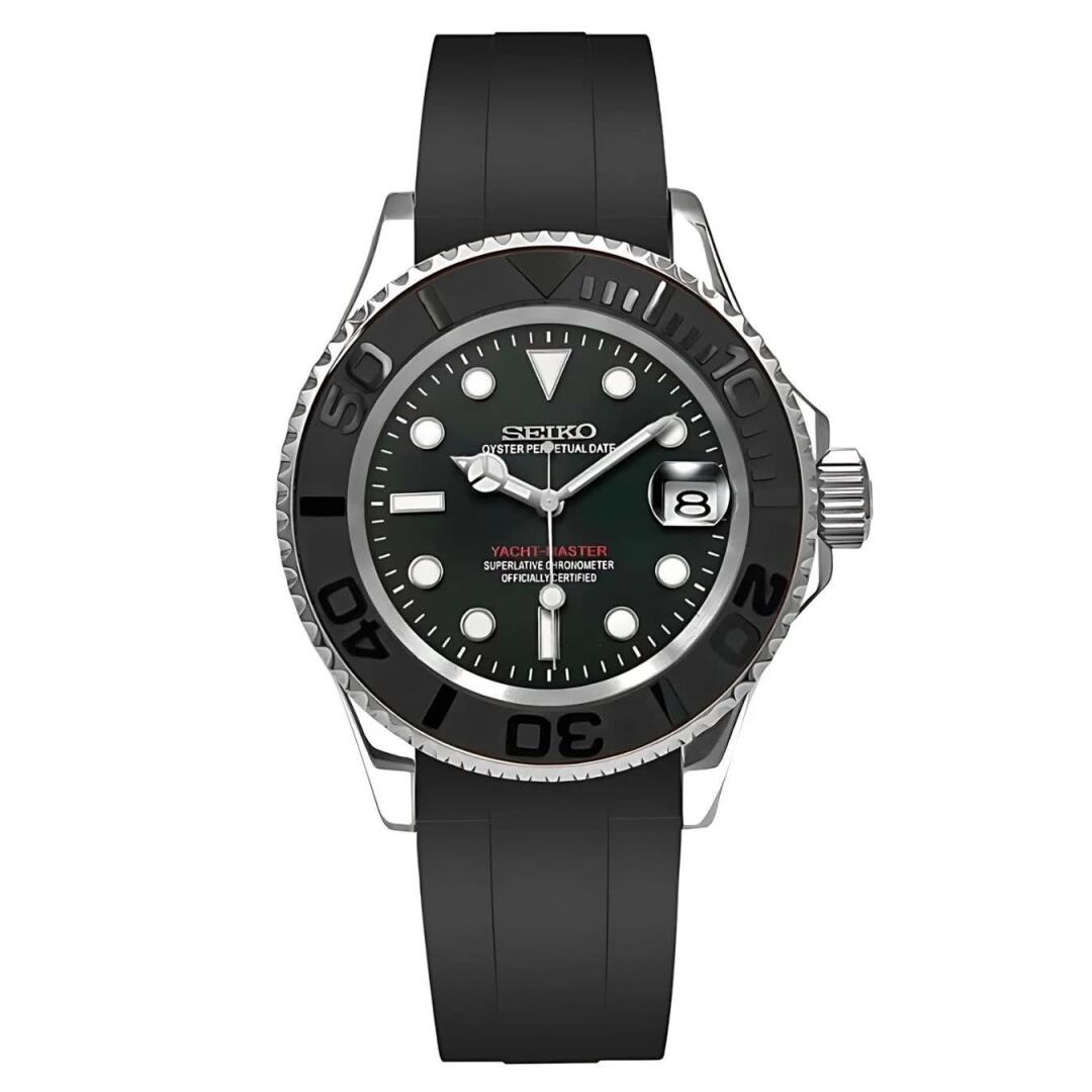 SeikoMod Submariner Sliver Black Ⅱ