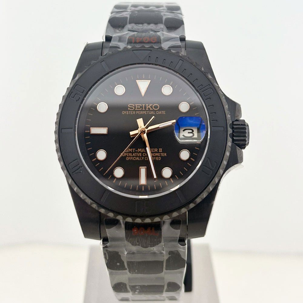 SeikoMod Submariner rose gold
