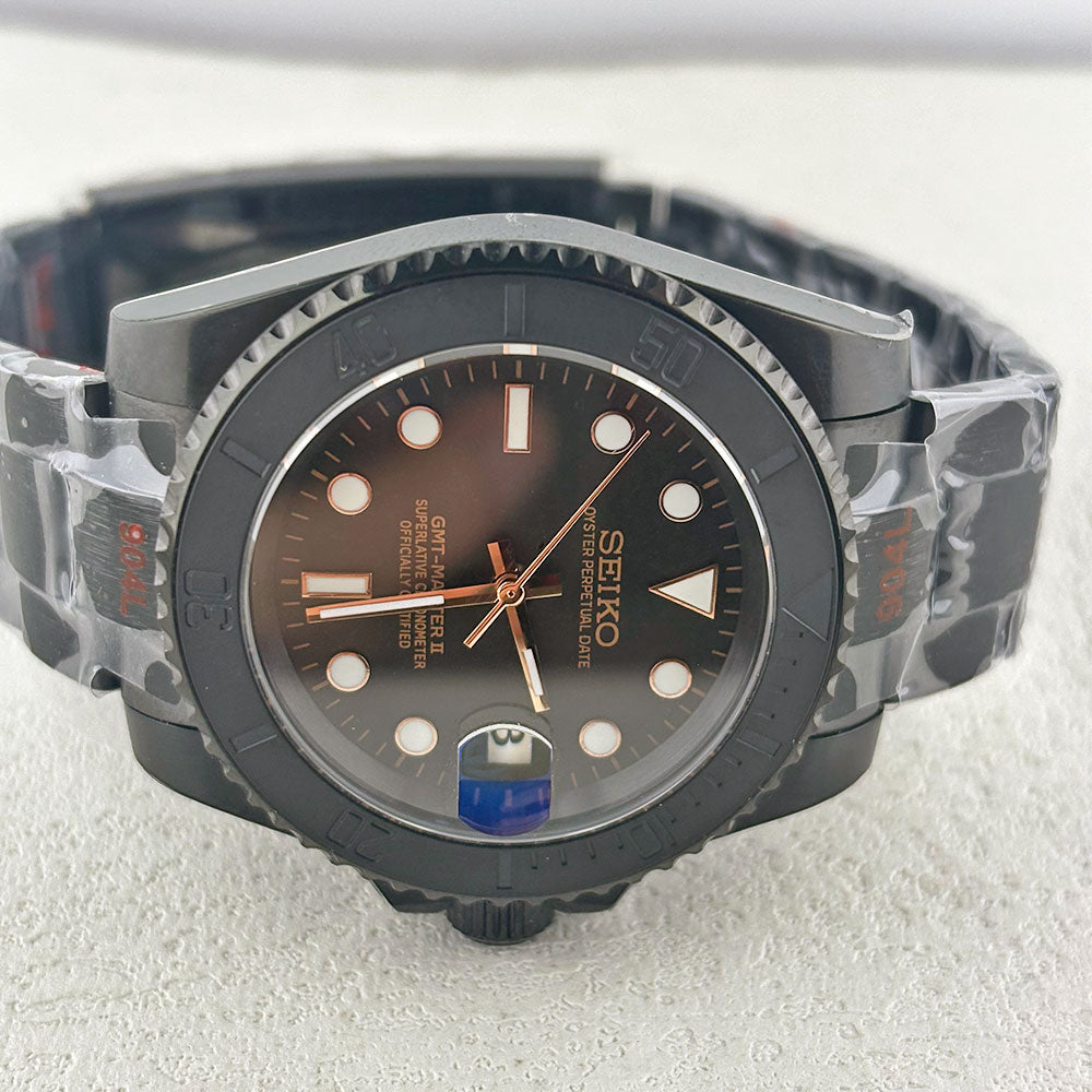 SeikoMod Submariner rose gold