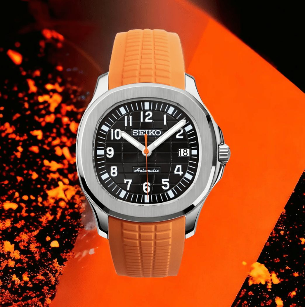 SeikoMod Aquanaut Black Orange