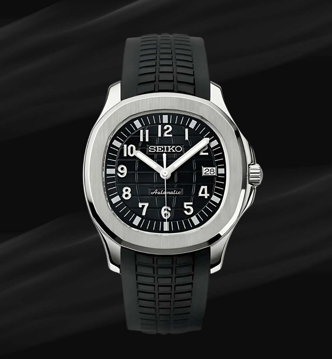 SeikoMod Aquanaut Silver Black