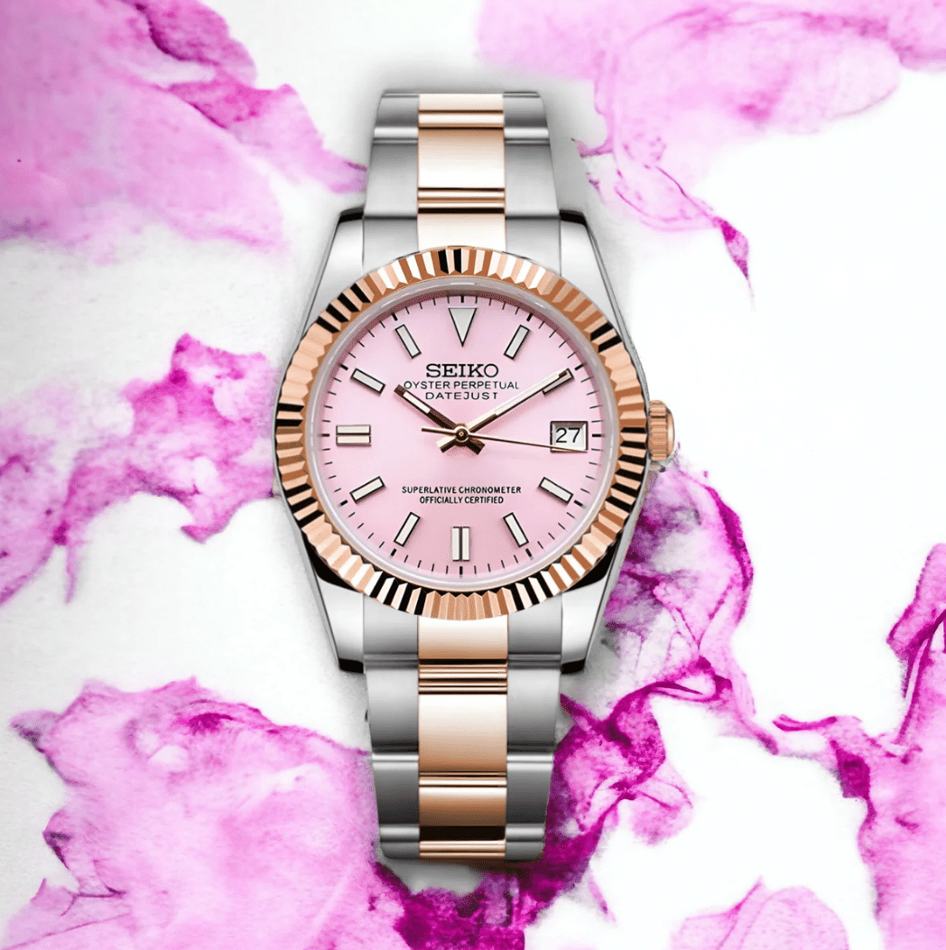 SeikoMod Datejust Baby Pink