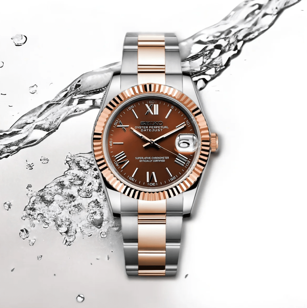 SeikoMod Datejust Chocolate Roman