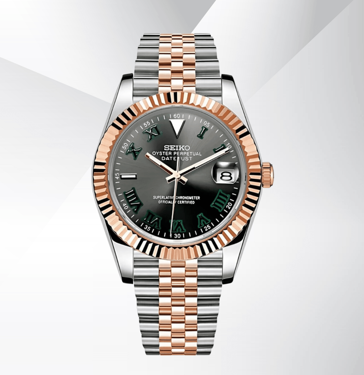 SeikoMod Datejust Wimbledon Two-Tone