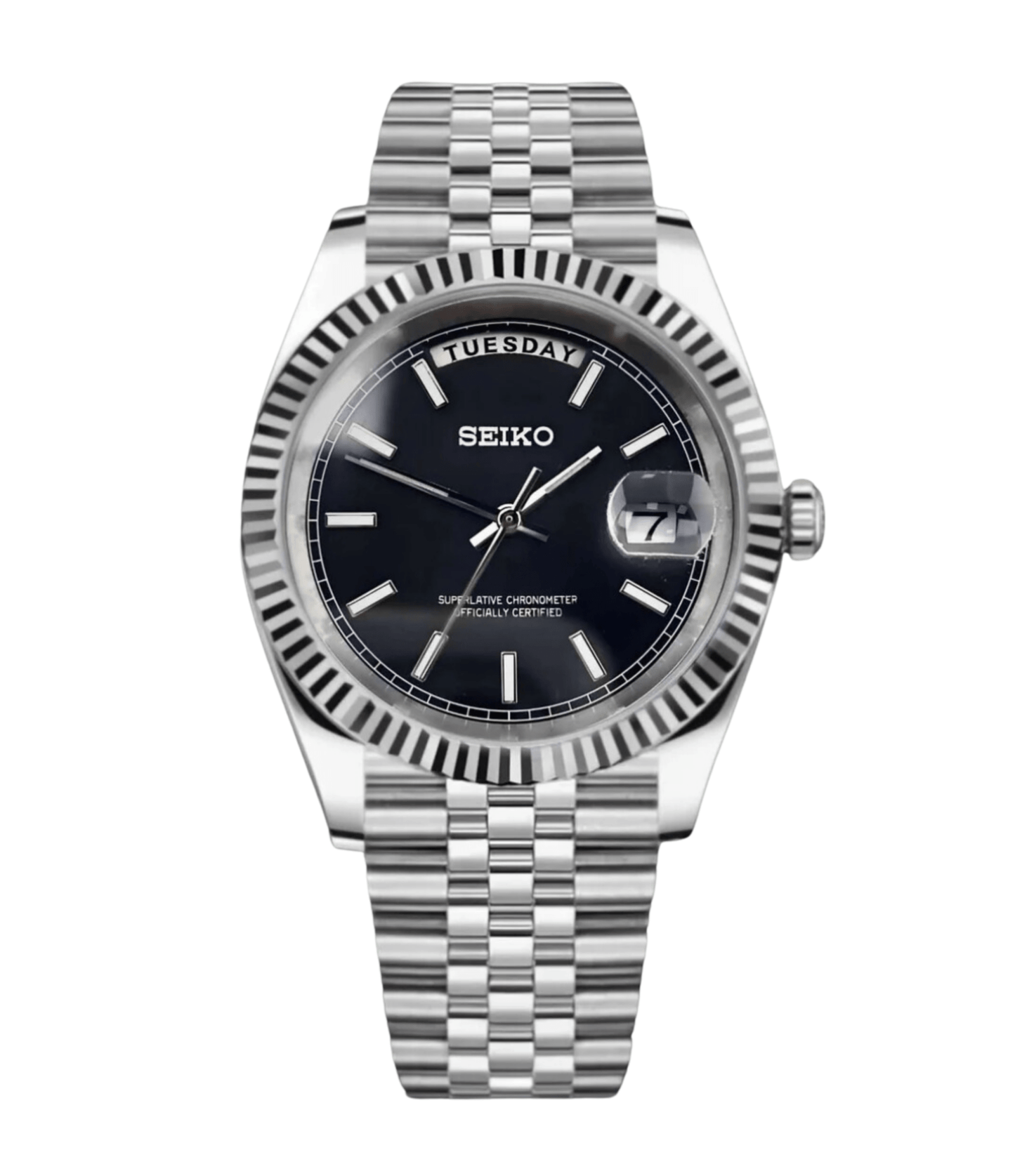 SeikoMod Day-Date Classic Black