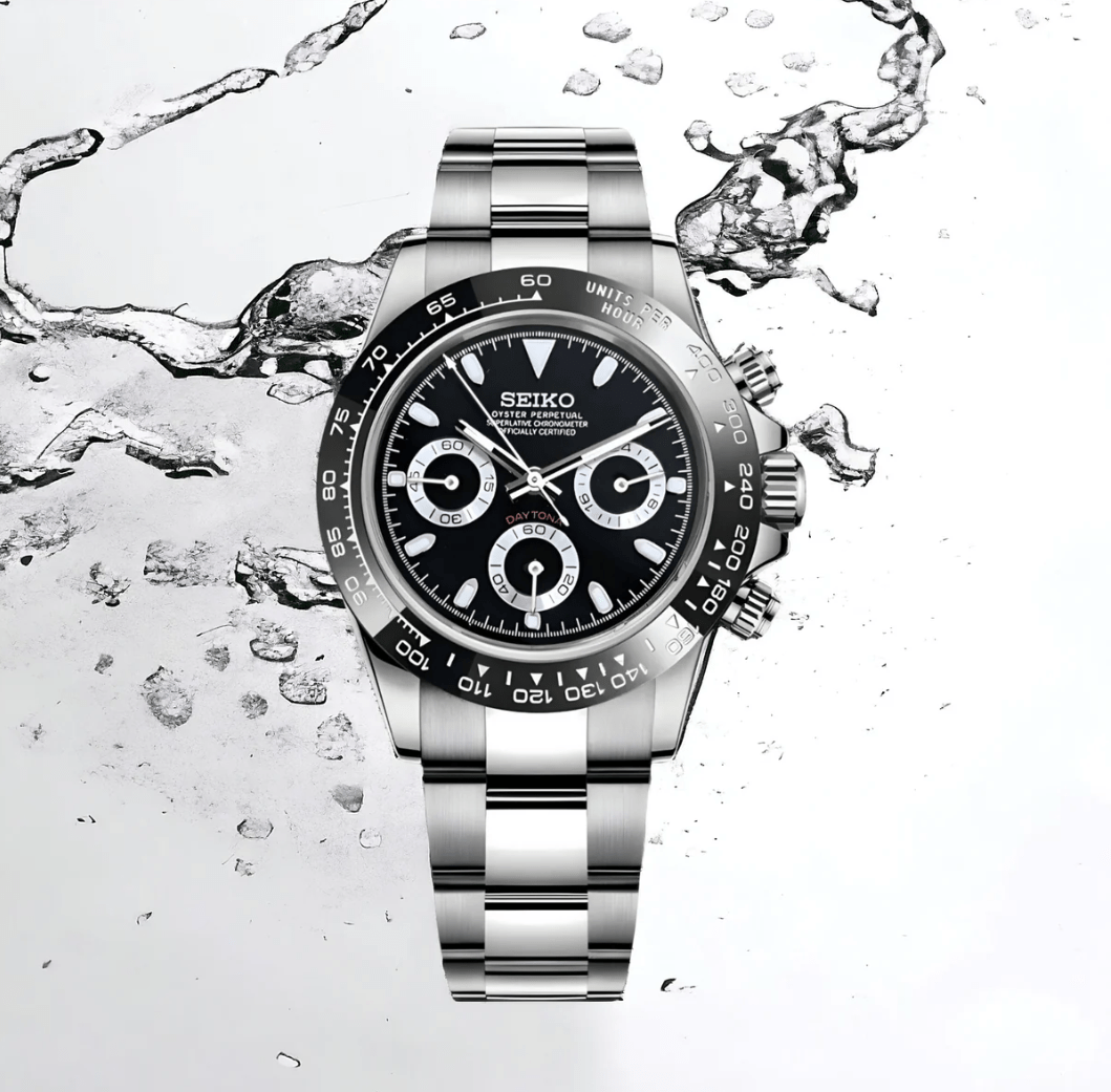 SeikoMod Daytona Black Ceramic
