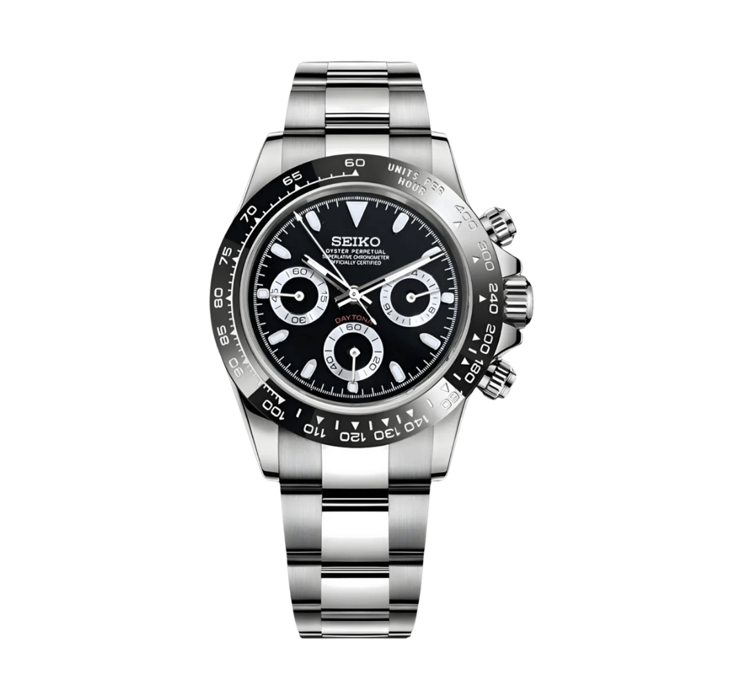 SeikoMod Daytona Black Ceramic