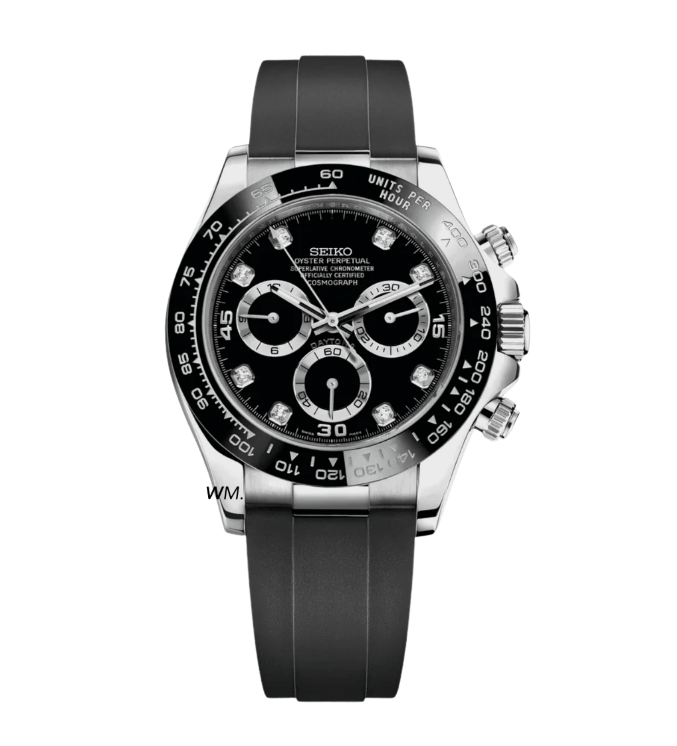 SeikoMod Daytona Black Gem