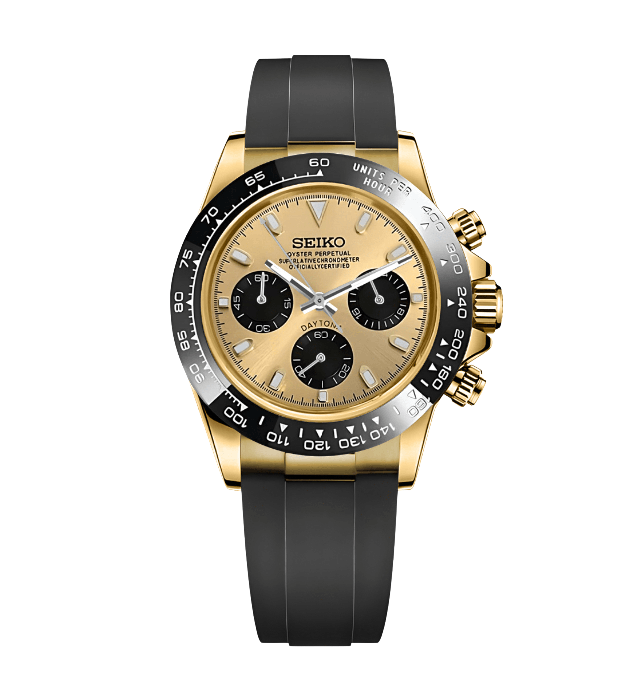 SeikoMod Daytona Gold