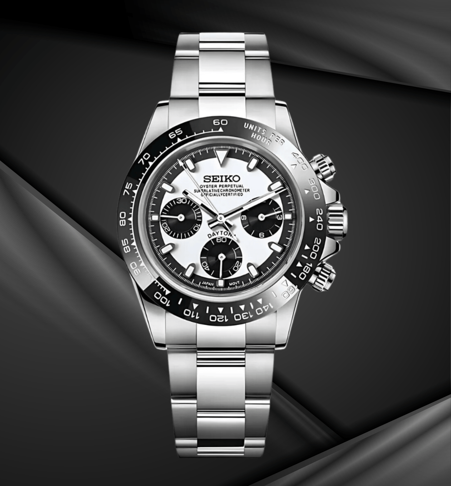 SeikoMod Daytona White Ceramic