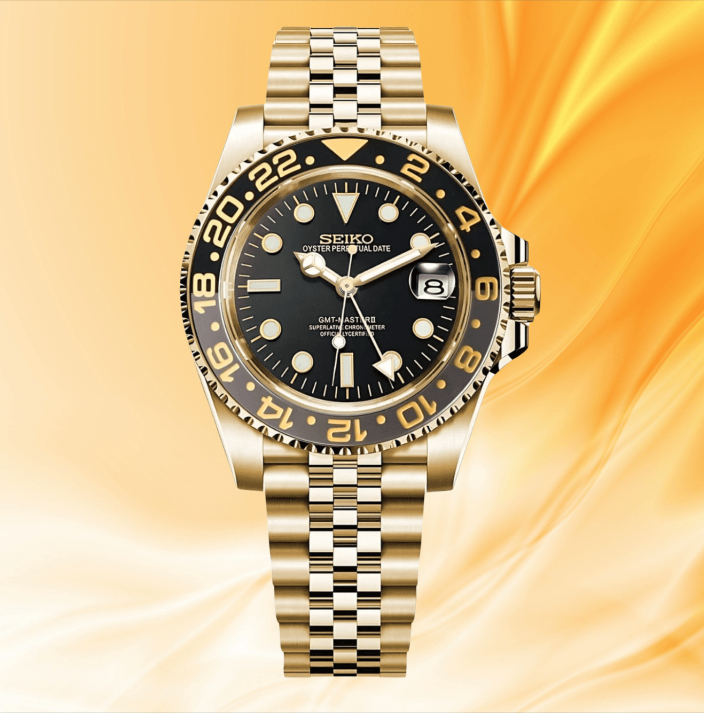 SeikoMod GMT Gold