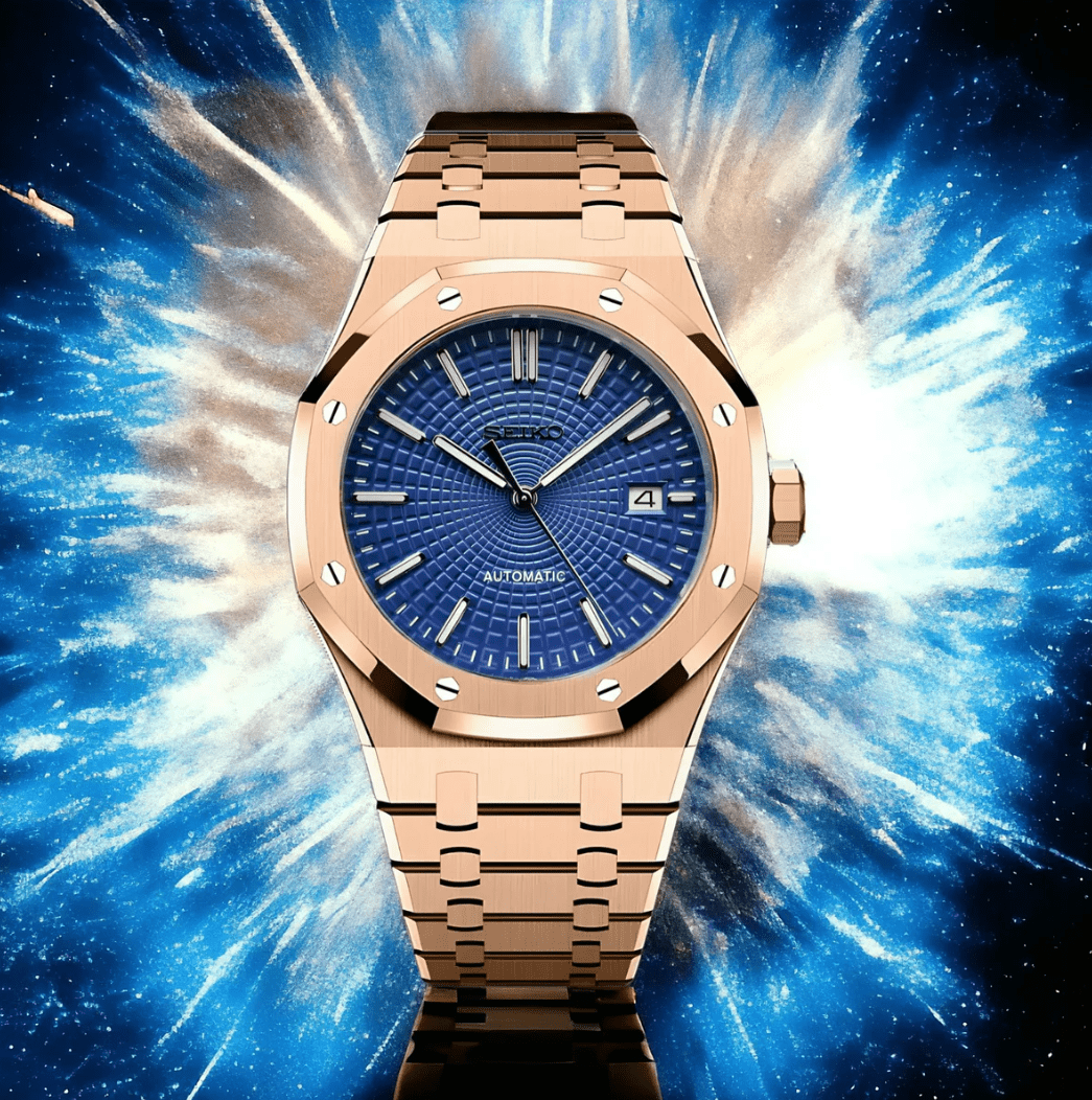 SeikoMod Royal Oak Gold Blue