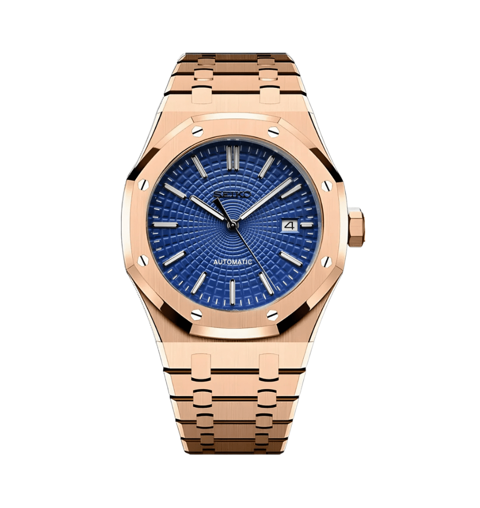 SeikoMod Royal Oak Gold Blue