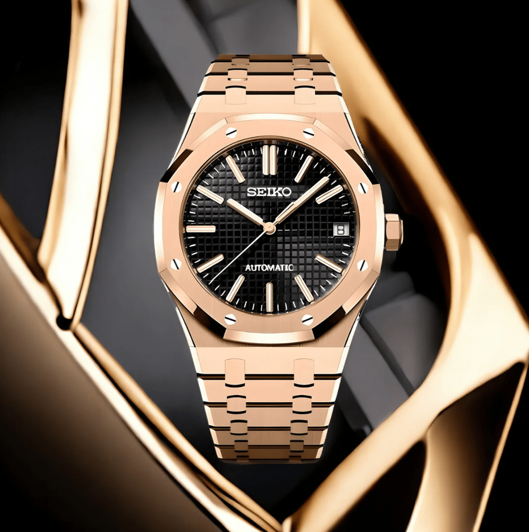 SeikoMod Royal Oak Rose Gold