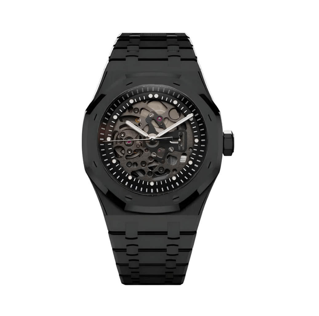 SeikoMod Royal Oak Skeleton Black