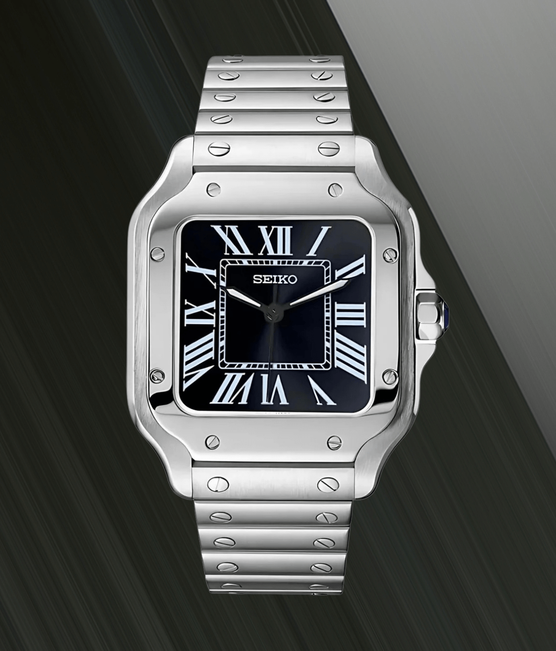 SeikoMod Santos Classic Black