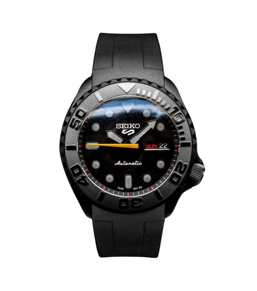 SeikoMod SKX Black Orange