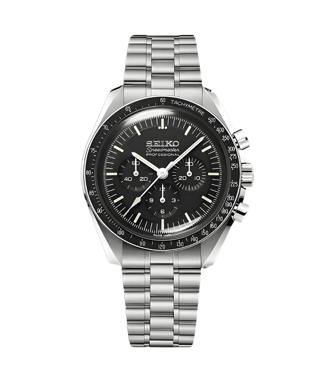 SeikoMod Speedmaster Moonwatch - Black