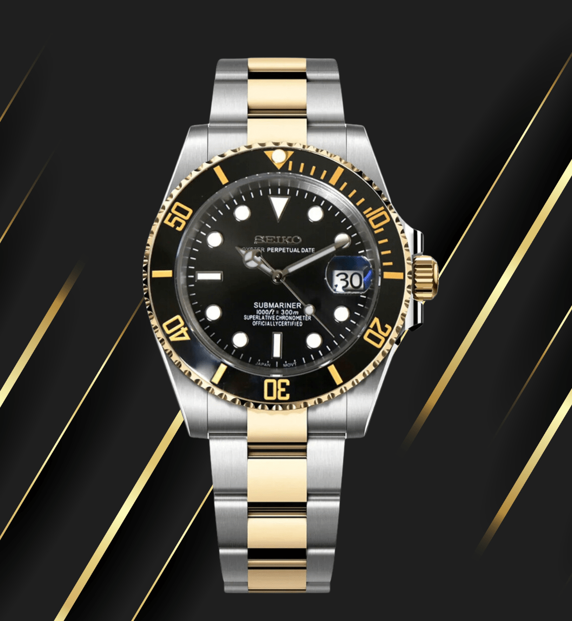 SeikoMod Submariner Two Tone