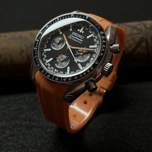 Custom SeikoMod Orange Speed Watch