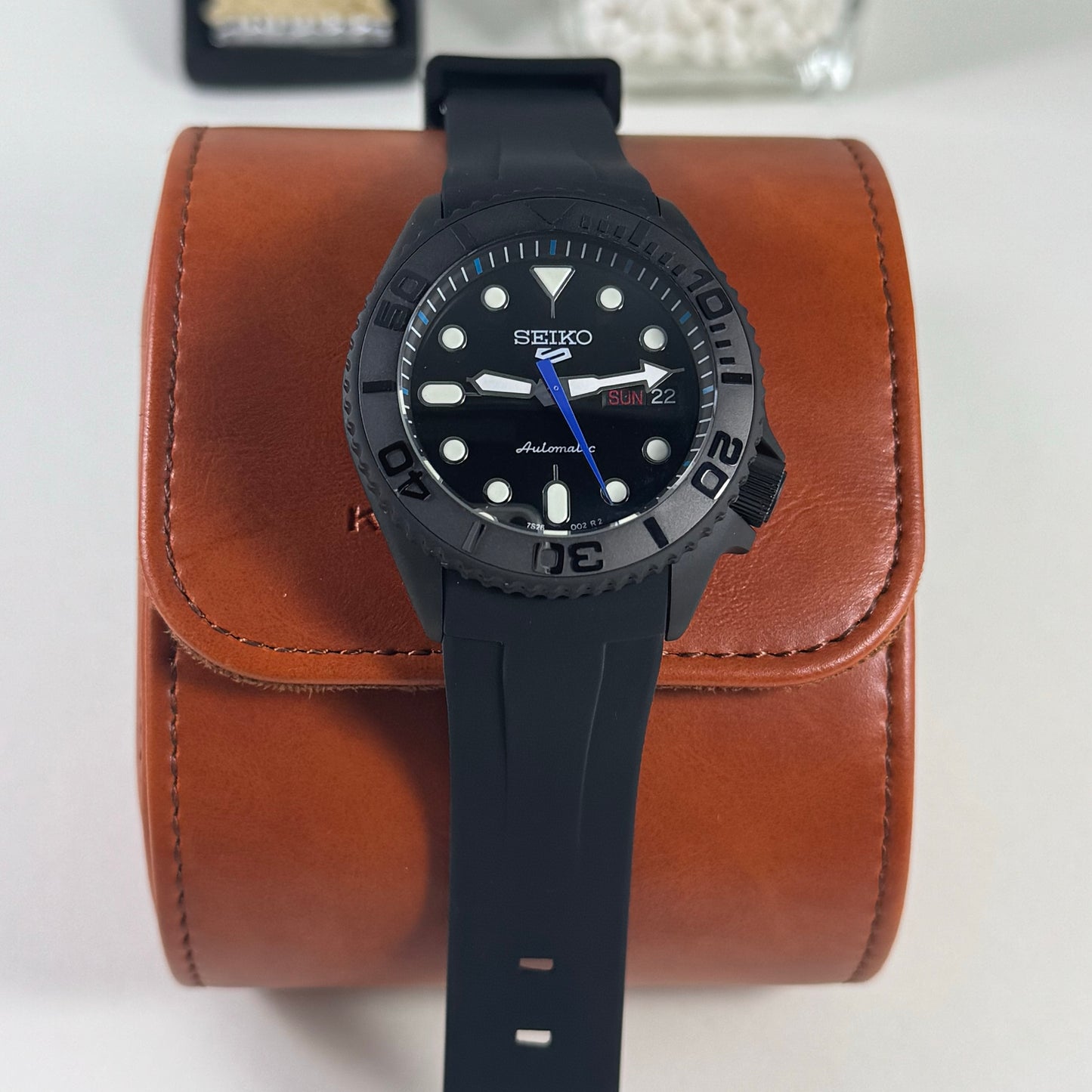 SeikoMod SKX Black Blue