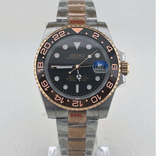 Custom SeikoMilsub GMT Rose gold