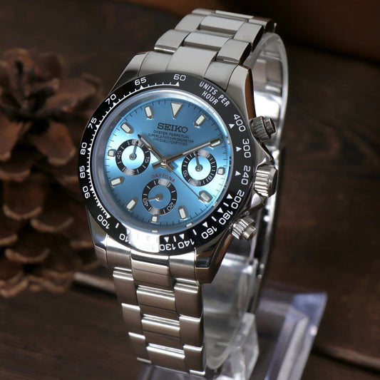 SeikoMod Daytona Ice Blue