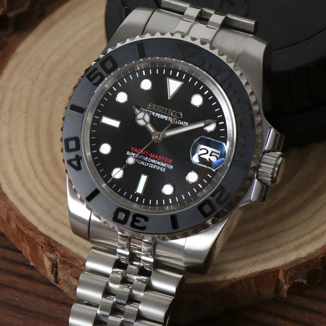SeikoMod Submariner Sliver Black Ⅰ