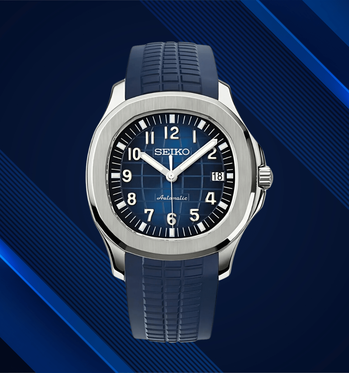 SeikoMod Aquanaut Silver Blue