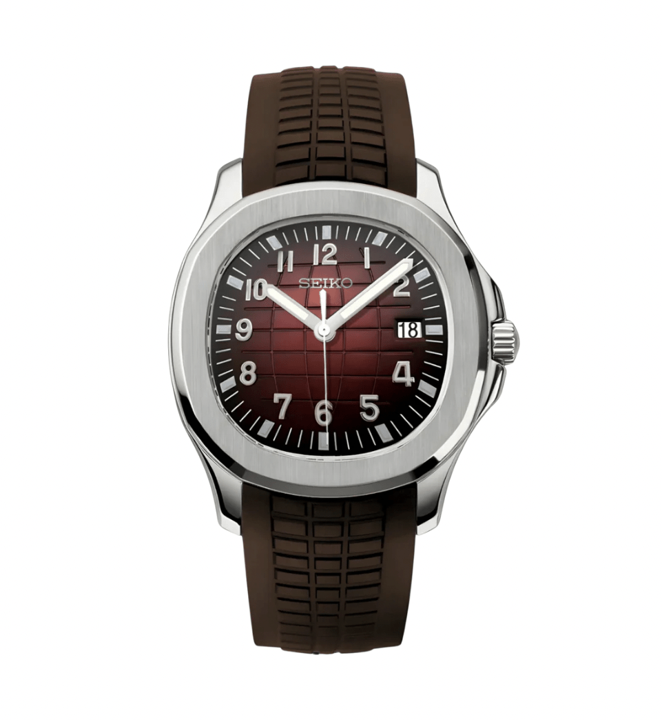 SeikoMod Aquanaut Silver Chocolate