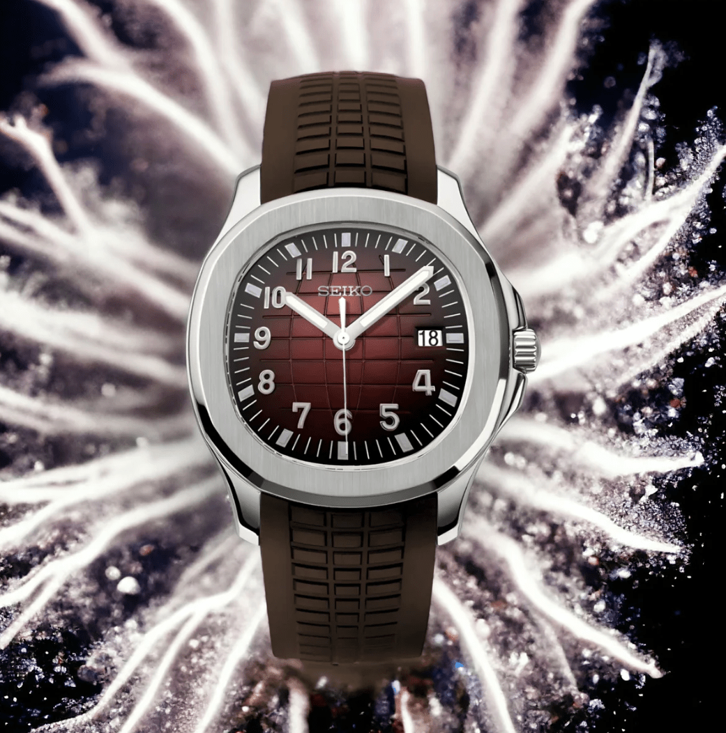 SeikoMod Aquanaut Silver Chocolate