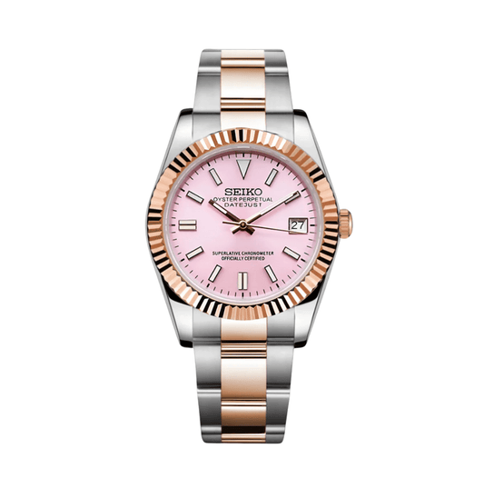 SeikoMod Datejust Baby Pink