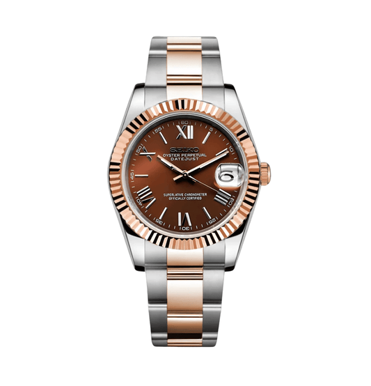 SeikoMod Datejust Chocolate Roman