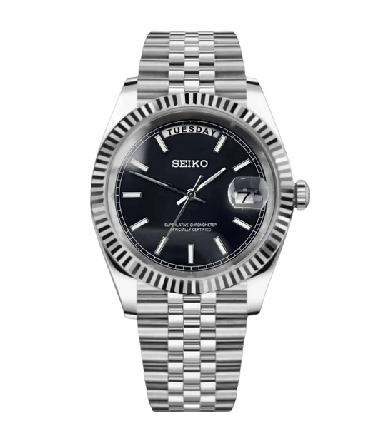 SeikoMod Day-Date Classic Black