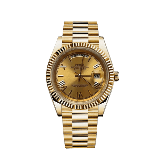 SeikoMod Day-Date Full Gold