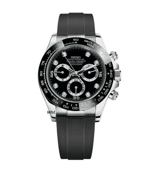 SeikoMod Daytona Black Gem
