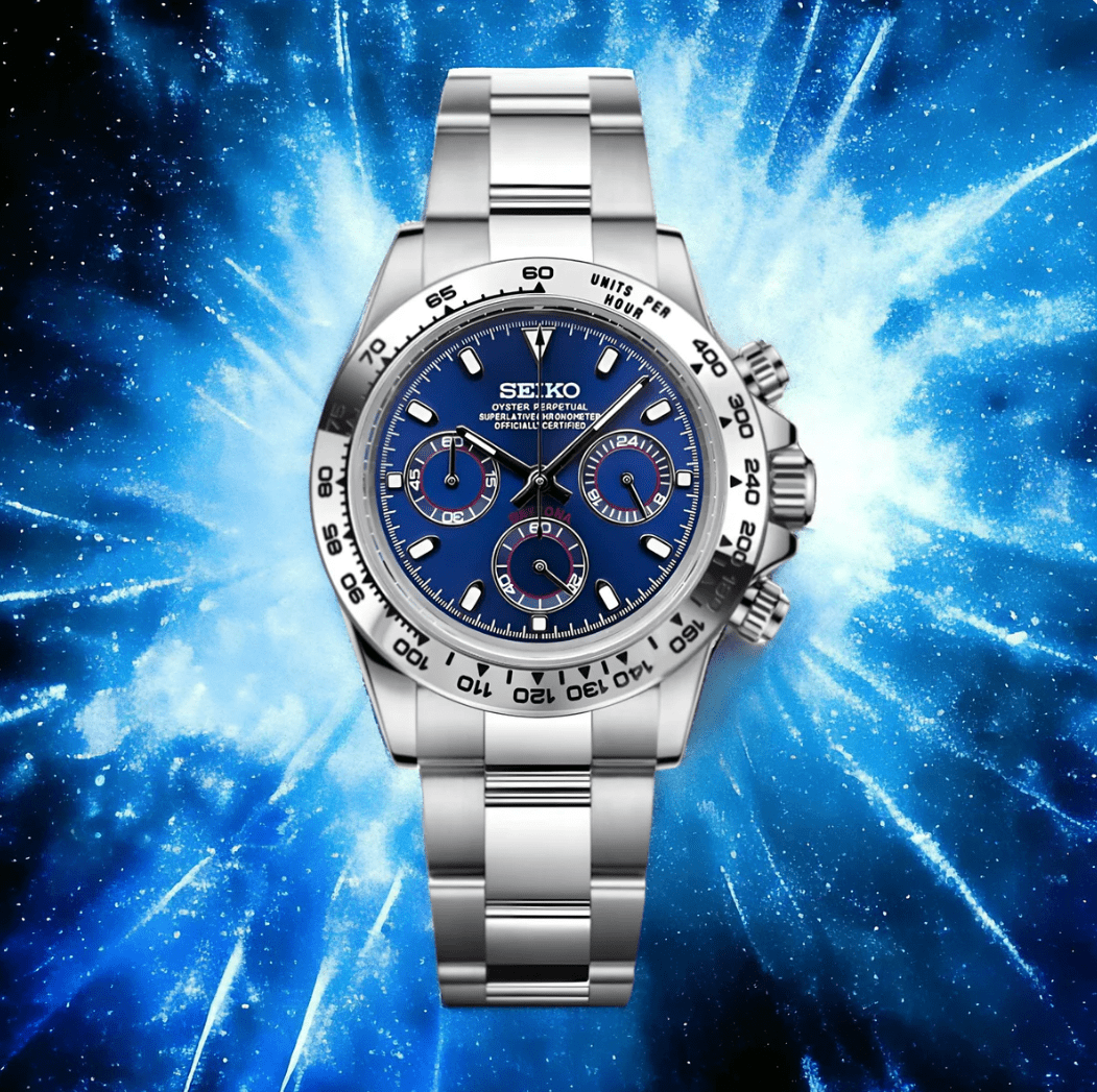 SeikoMod Daytona Blue