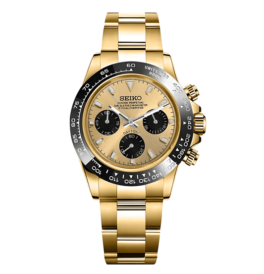 SeikoMod Daytona Gold