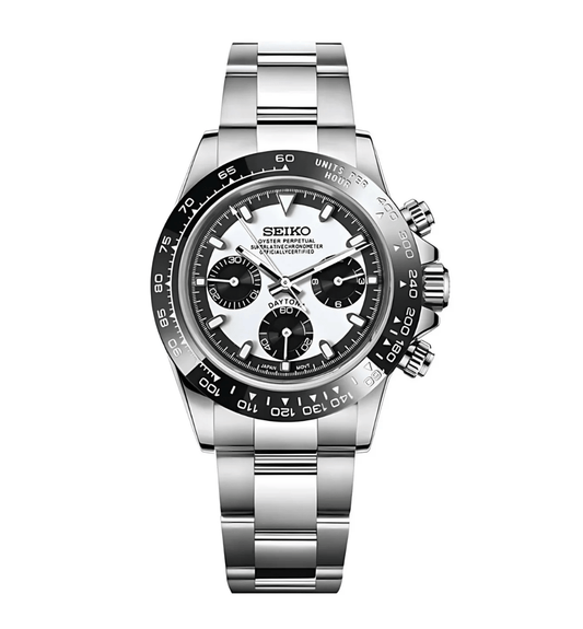 SeikoMod Daytona White Ceramic