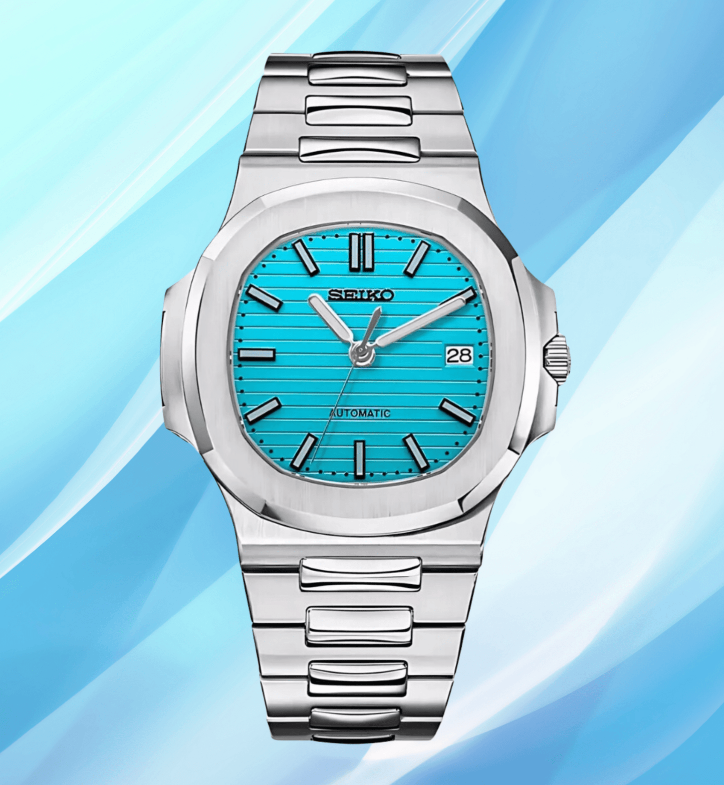 SeikoMod Nautilus Tiffany Blue