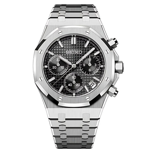 SeikoMod Royal Oak Chronograph Black
