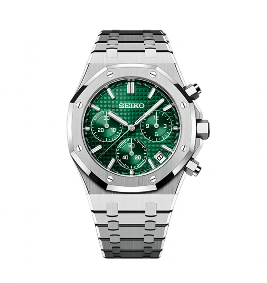 SeikoMod Royal Oak Chronograph Green