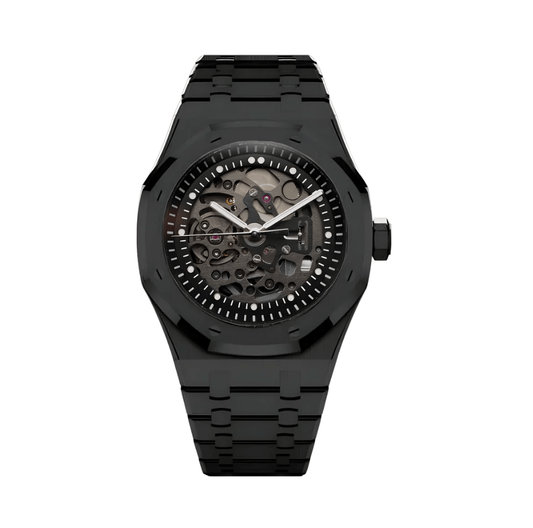 SeikoMod Royal Oak Skeleton Black