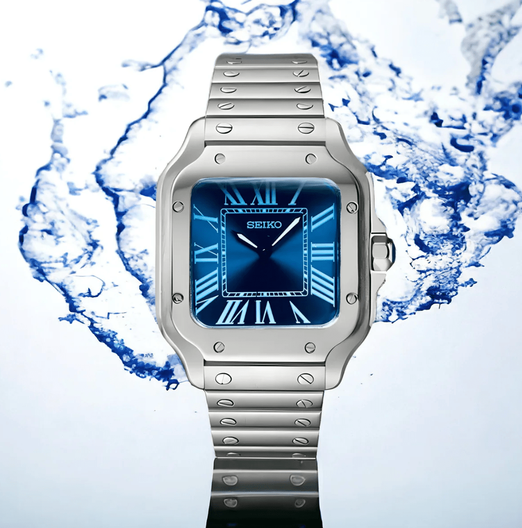 SeikoMod Santos Blue